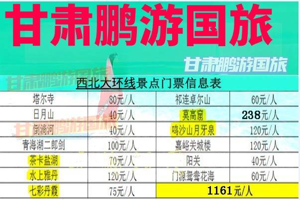 包团费用全解析-甘肃鹏游国旅开元棋牌2025青甘大环线小(图2)
